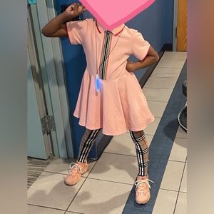 Burberry light clay pink dress and beige leggings worn once